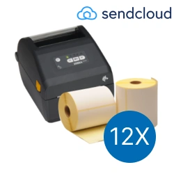 Product SendCloud Starter Package | Zebra ZD421D Ethernet Printer + 12 Zebra Label Rolls in 102mm x 150mm Image