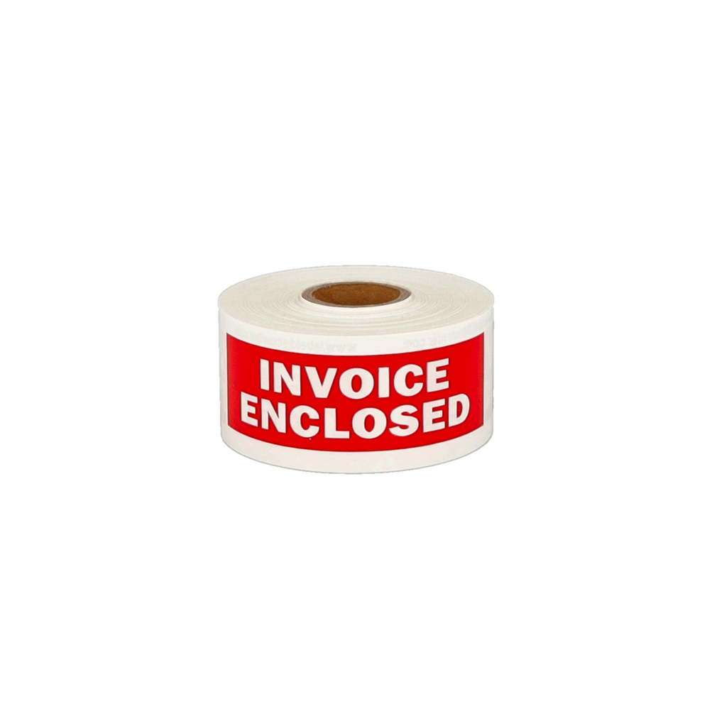Product Invoice Enclosed Labels, 101.6mm x 38.1mm, 300 Labels, Permanent Image