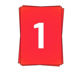 Prodotto Fogli adesivi A4, 1 per foglio, rosso, adesivo permanente, 210mm x 296mm  Immagine