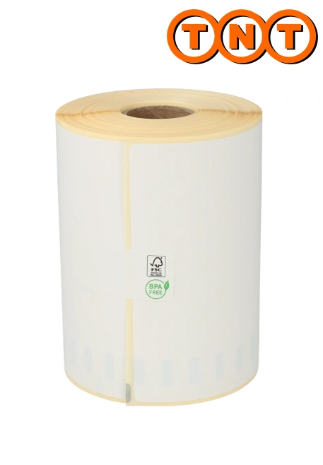 Product Dymo S0904980 compatible labels TNT, 104mm x 159mm, 220 etiketten, blanco, permanent Afbeelding