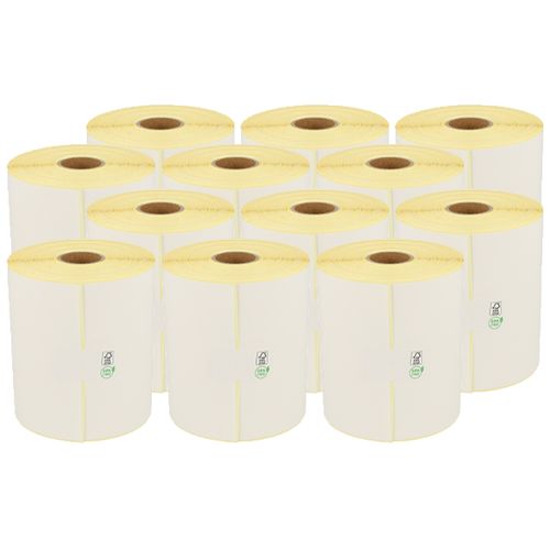 Etiquetas térmicas de envío DHL, 102mm x 210mm - 210 etiquetas - Eco-blanco-permanente - núcleo 25 mm