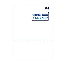 Lista de empaque/etiqueta de devolución A4, etiqueta de dirección, 90mm x 45mm - 500 hojas