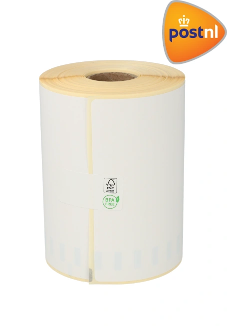 Product Dymo S0904980 compatible labels PostNL, 104mm x 159mm, 220 etiketten, blanco, permanent Afbeelding