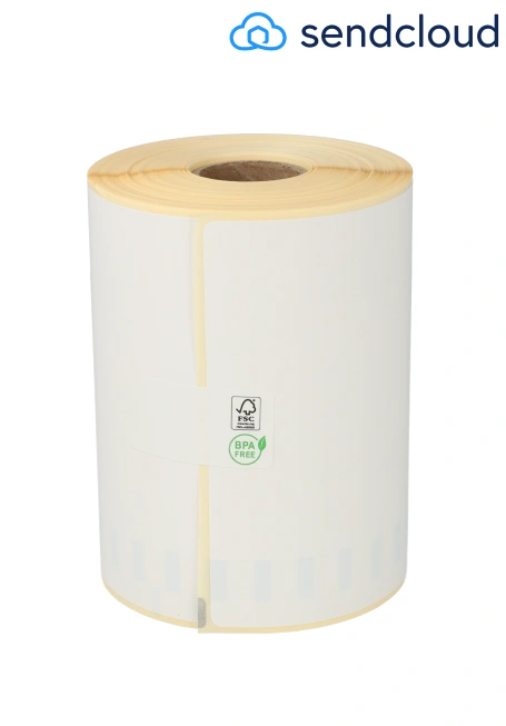 Prodotto Dymo S0904980 etichette compatibili SendCloud, 104mm x 159mm, 220 etichette, bianco, permanente Immagine