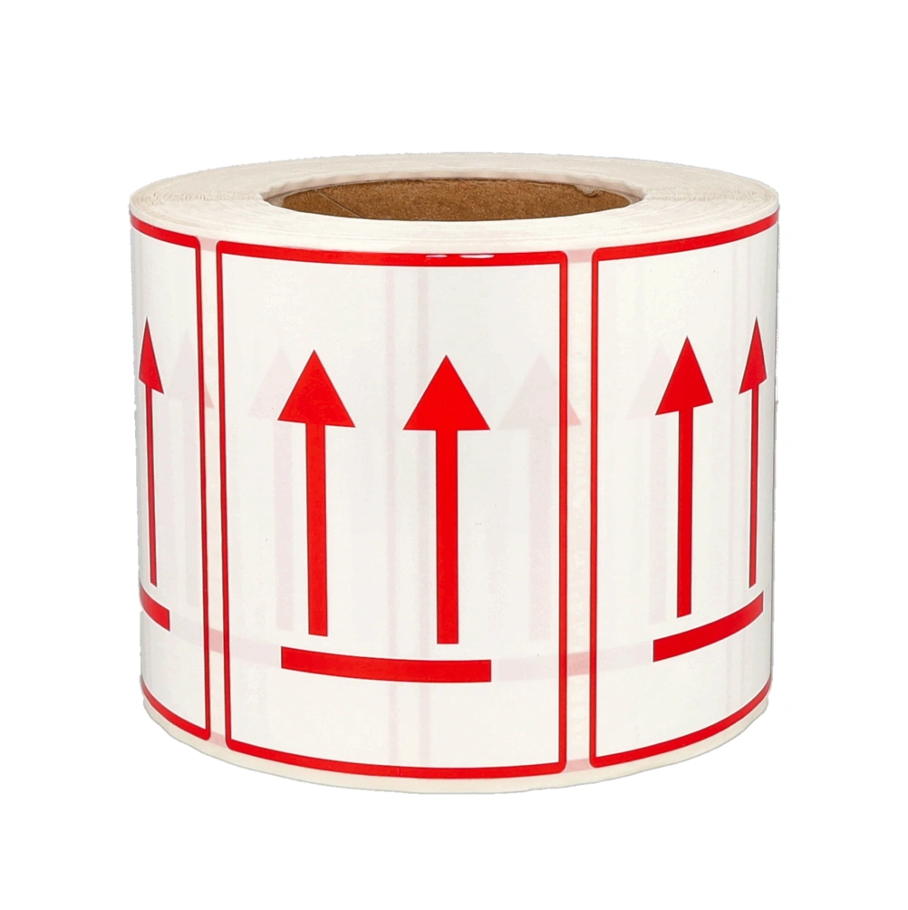 Product MT2 This side up label red, 74mm x 105mm, 1.000 etiketten, permanent Afbeelding