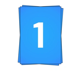 Prodotto Fogli adesivi A4, 1 per foglio, blu, adesivo permanente, 210mm x 296mm Immagine