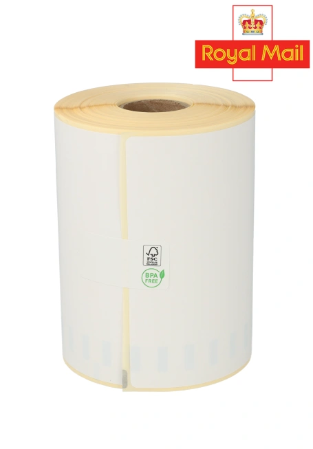 Product Dymo S0904980 compatible labels Royal Mail, 104mm x 159mm, 220 labels, white, permanent Image