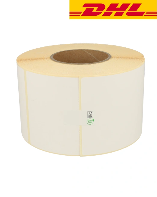 Producto Zebra etiquetas compatibles DHL, 102mm x 210mm, 640 etiquetas, 76mm núcleo, blanco, permanente Imagen