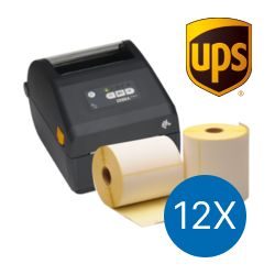 UPS starterspakket: Zebra ZD421D printer + 12 rollen zebra compatible verzendetiketten