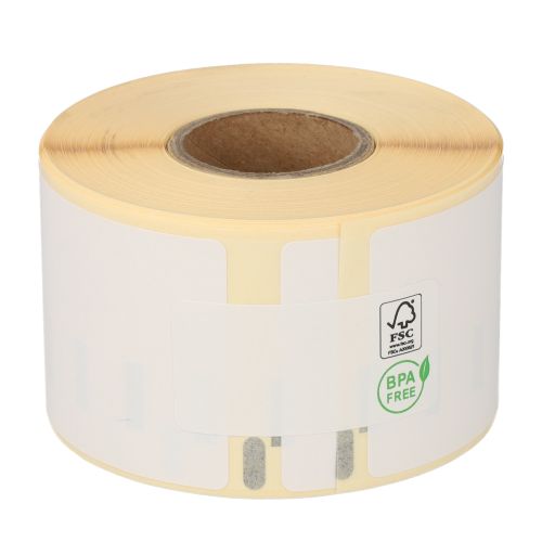 Dymo 99018 compatible labels, 190mm x 38mm, 110 etiketten, blanco, verwijderbaar