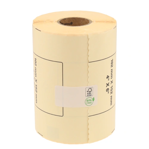 Prodotto Brother DK-11241 etichette compatibili, 102mm x 152mm, 200 etichette, bianco, permanente Immagine