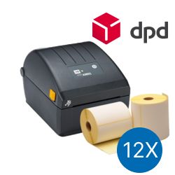 DPD Starter Package | Zebra ZD220D Printer + 12 Zebra Label Rolls in 102mm x 150mm