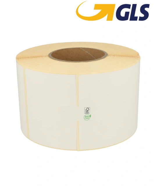 Produit Zebra étiquettes compatibles GLS, 102mm x 150mm, 900 étiquettes blanches, Ø mandrin 76mm, permanentes Image