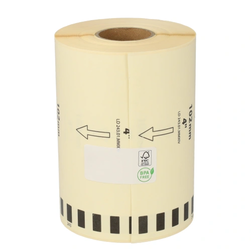 Product Brother DK-22243 compatible labels, 102mm x 30.48m, white, permanent Image