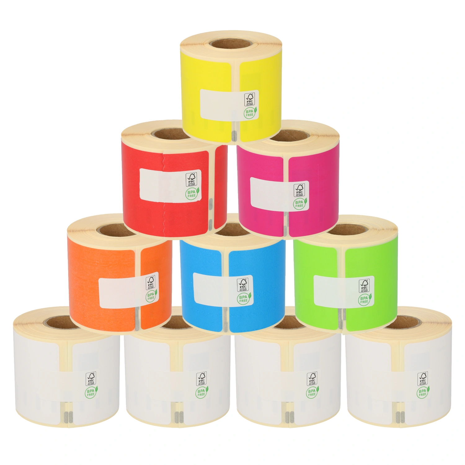 Producto Seiko SLP-SRL paquete arcoiris 6 colores + 4 rollos blancos Imagen