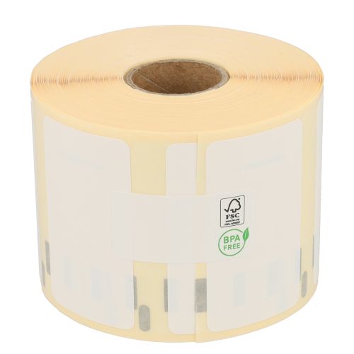 Dymo 11354 compatible labels, 57mm x 32mm, 1.000 labels, white, permanent