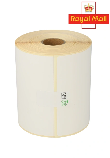 Product Royal Mail Thermal Shipping Labels, 102mm x 150mm (4 x 6), 300 Labels, Eco Permanent, core 25mm Image