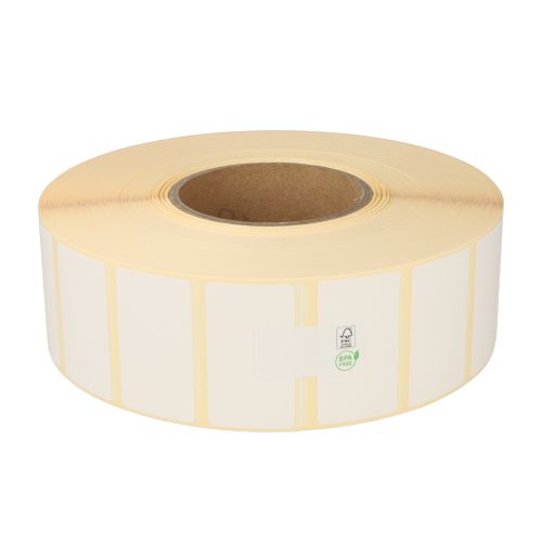 Zebra etiquetas compatibles, 57mm x 32mm, 5087 etiquetas, 76mm diametro, blanco, permanente