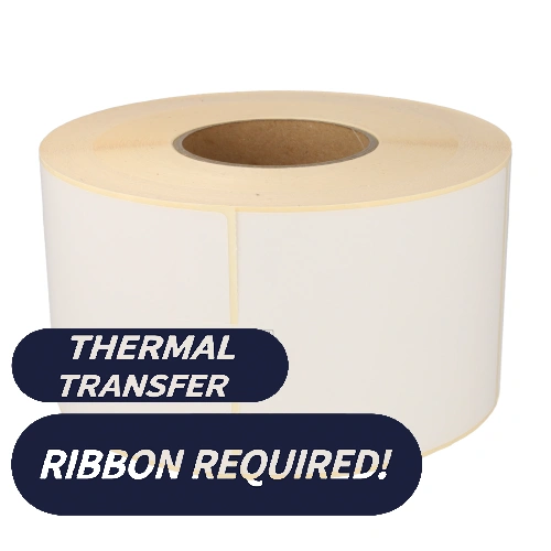 Prodotto Zebra Z-Perform 1000T (880026-127) compatibili, Eco, 102mm x 127mm, 1152 etichette, 76mm diametro, bianco, permanente Immagine