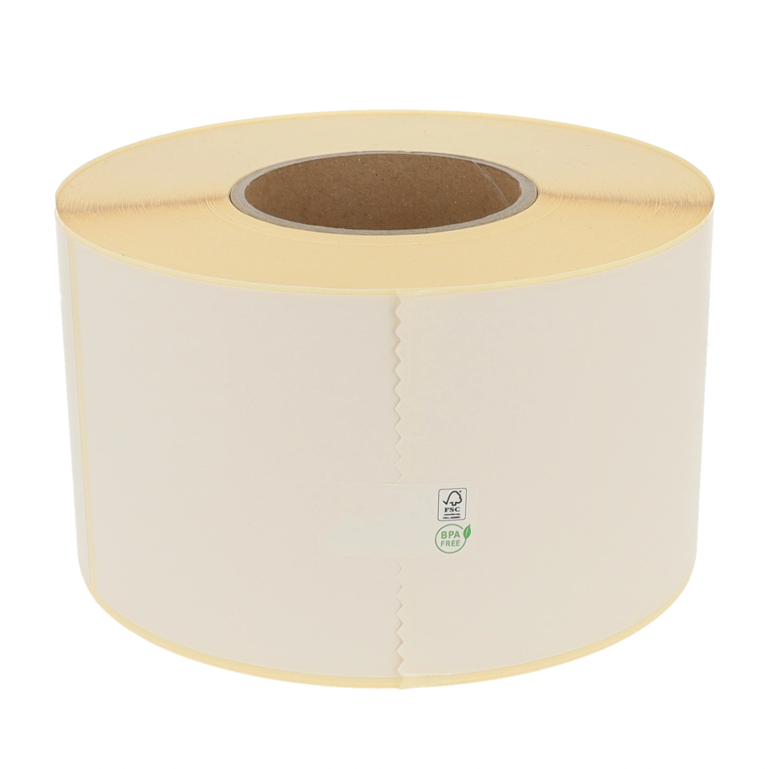 Prodotto Zebra Z-Perform 1000D (87809) compatibili, Eco, 102mm x 152mm, 900 etichette, 76mm diametro, bianco, permanente Immagine