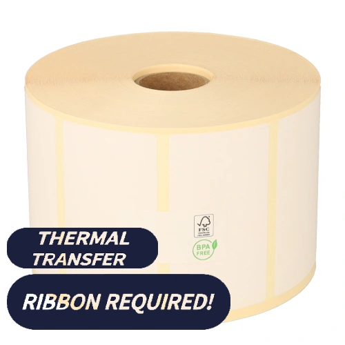 Produit Zebra Z-Perform 1000T (880013-038D) compatibles, Eco, 70mm x 38mm, 1790 étiquettes, Ø mandrin 25mm, blanches, permanentes Image