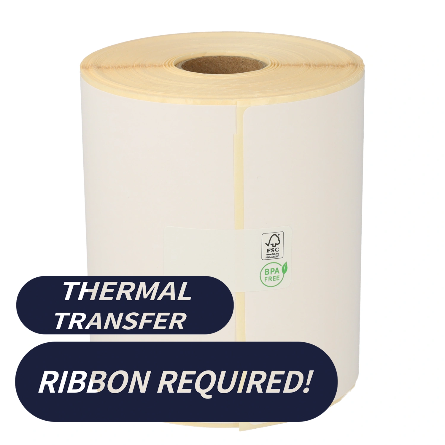 Prodotto Etichette TTR compatibili (800294-605) Zebra, 102mm x 152mm, 300 etichette, diametro 25mm, trasferimento termico Immagine