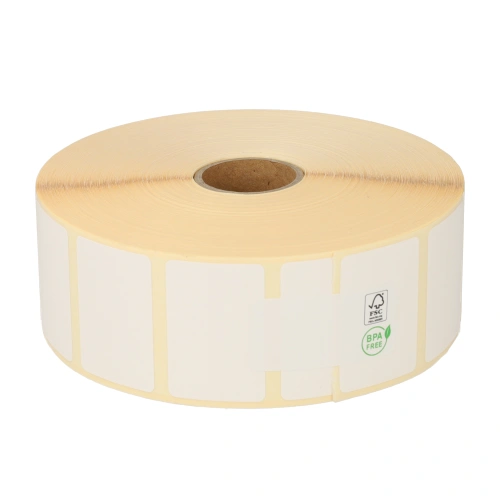 Product Bixolon 800261-107BIX compatible labels, Top, 38mm x 25mm, 2580 etiketten, 25mm kern, blanco, verwijderbaar Afbeelding