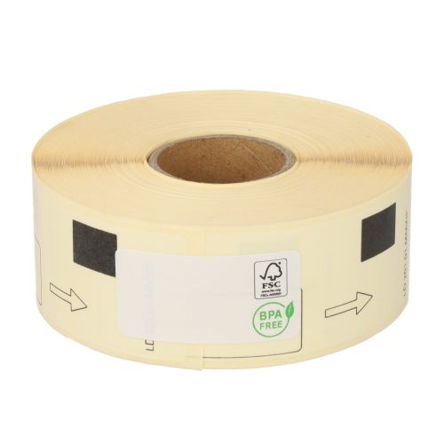 Brother DK-11201 etichette compatibili, 29mm x 90mm, 400 etichette, bianco, permanente