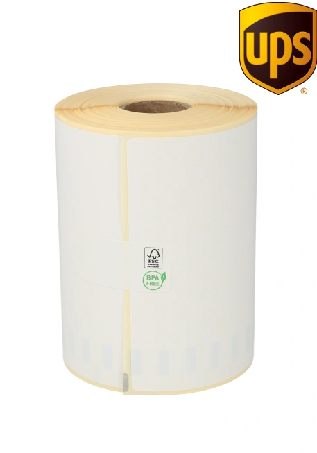 Produkt Dymo S0904980 kompatible Etiketten UPS, 104mm x 159mm, 220 Etiketten, weiß, permanent Foto