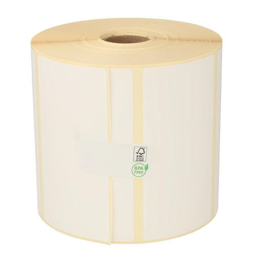 Produit Zebra (87000) étiquettes compatibles, 100mm x 50mm, 1300 étiquettes blanches, Ø mandrin 25 mm, permanentes Image