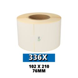 Shipping Labels - 102mm x 210mm (4'x8'), 336 Label Rolls, 640 Labels Per Roll, 76mm Core, White, Permanent