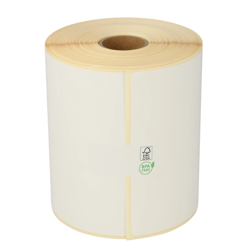 Produit Zebra (800264-605) étiquettes compatibles, 102mm x 150mm, ECO, 300 étiquettes blanches, Ø mandrin 25mm, permanentes Image