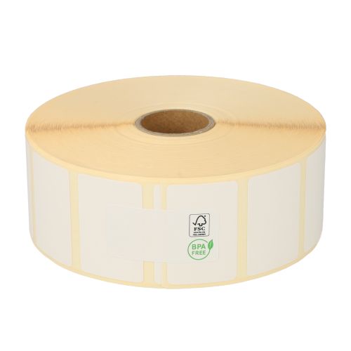 Zebra compatible labels, 38mm x 25mm, 2.580 labels, 25mm core, white, removable