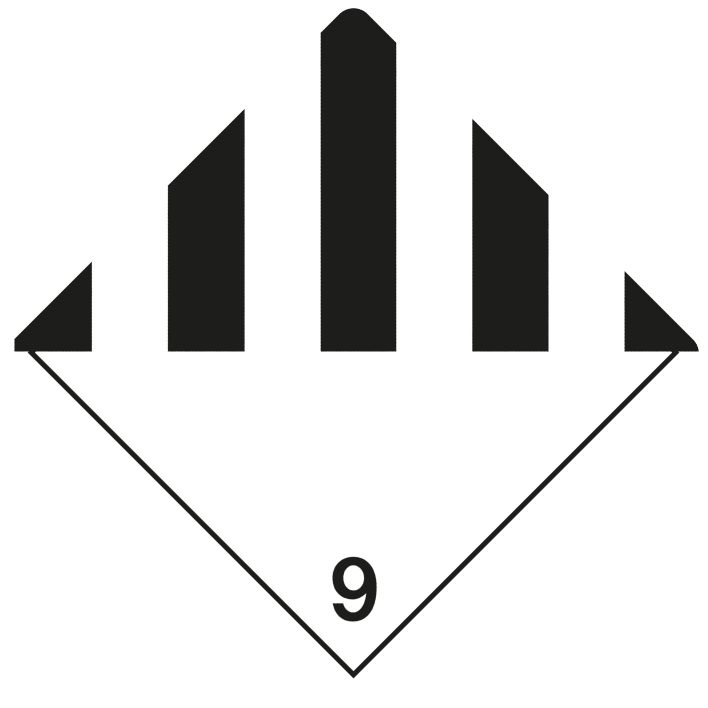 IMO 9 Miscellaneous label, 100mm x 100mm, 1.000 labels, core 76mm