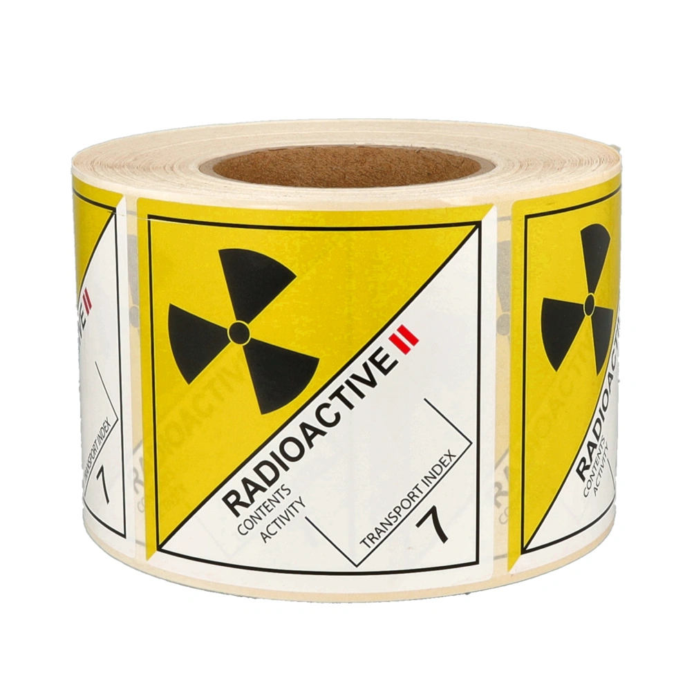 Product IMO 7.2 radioactive II label, 100mm x 100mm, 1.000 labels, core 76mm Image