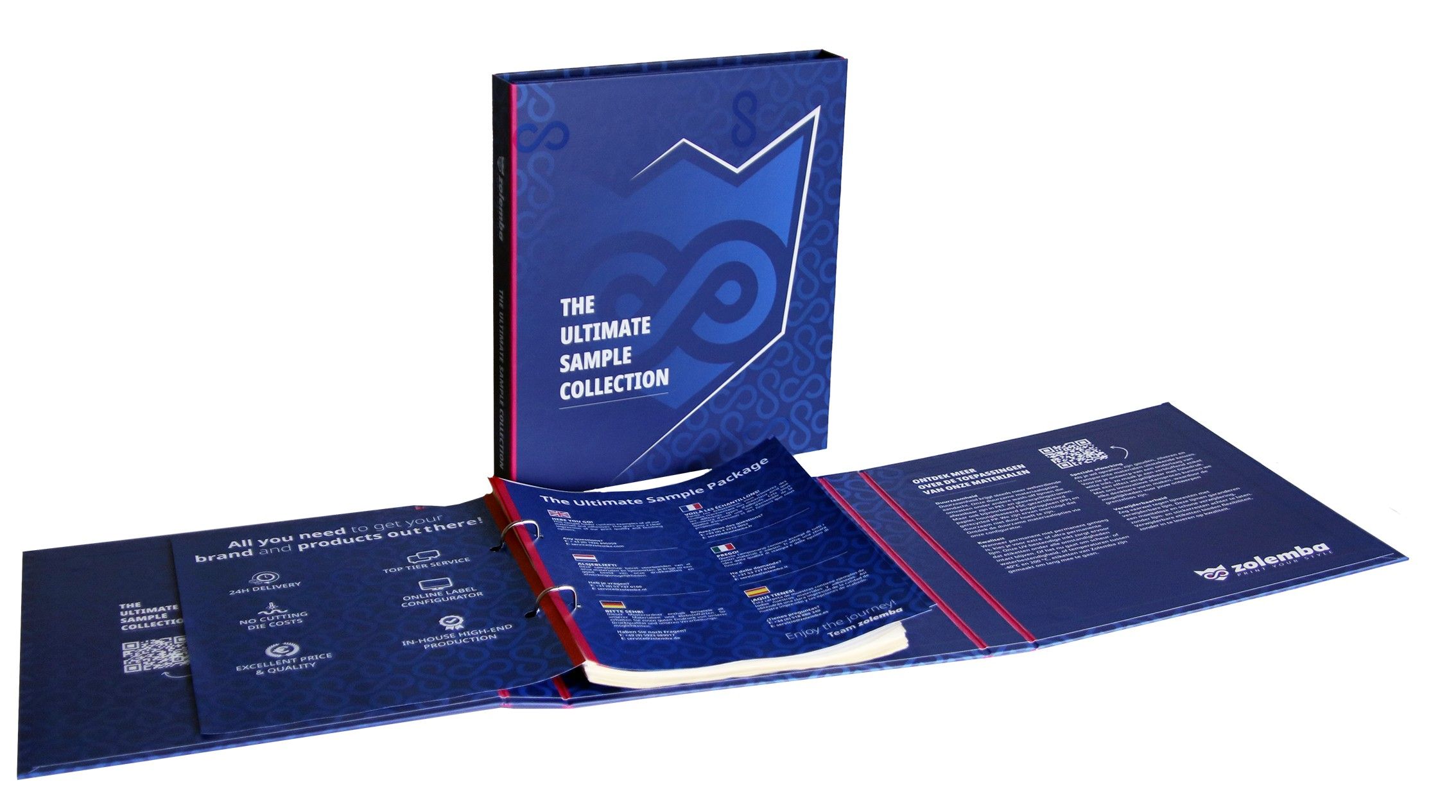 Musterpaket bedruckter Etiketten