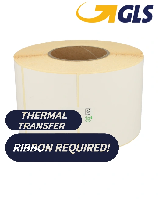 Producto TTR Zebra GLS (87985) etiqueta de envio compatibles, 102mm x 152mm, 900 etiquetas, 76mm núcleo Imagen