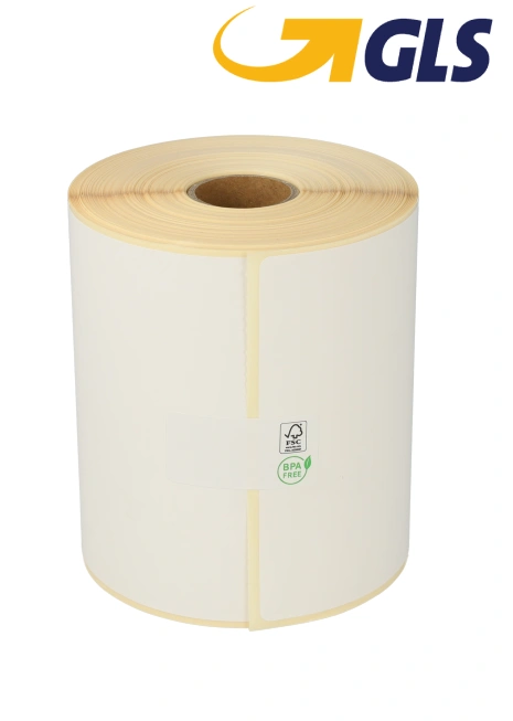 Product Zebra compatible GLS shipping labels, 102mm x 150mm, 300 labels, 25mm core, white, permanent Image