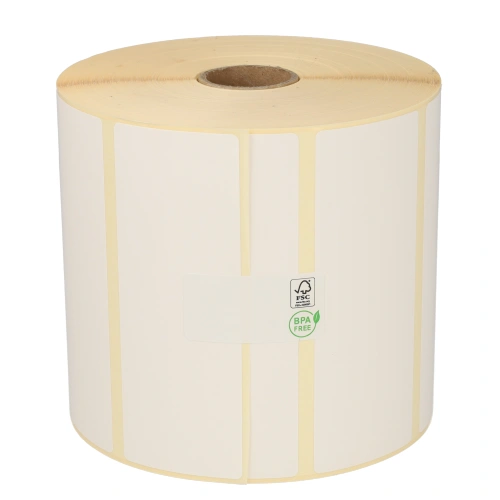 Prodotto Etichette compatibili Zebra, 102mm x 38mm, 1.790 etichette, diametro 25mm, bianco, permanente Immagine