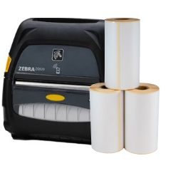 Starterspakket Mobiel: Zebra ZQ521 printer + 12 rollen 102mm x 152mm 19mm kern