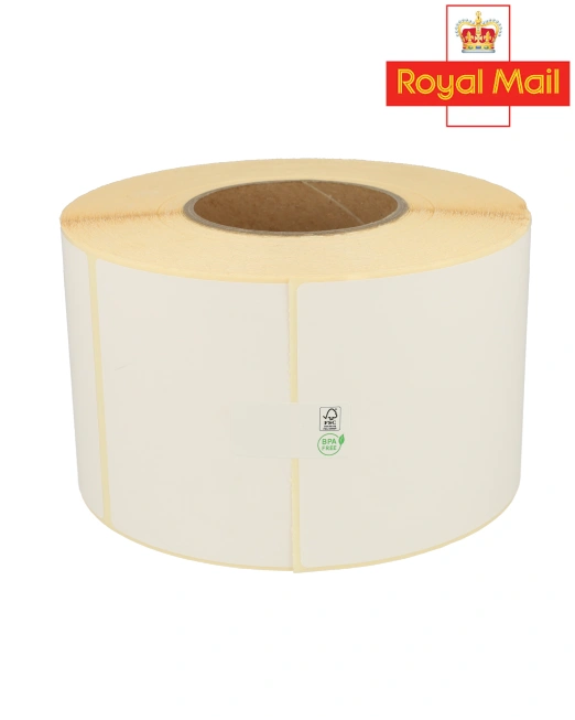 Product Zebra compatible Royal Mail shipping labels, 102mm x 150mm (4 x 6), 900 labels, 76mm core, white, permanent Image