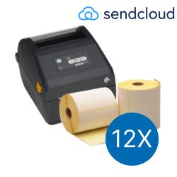 Sendcloud starterspakket: Zebra ZD421D ethernet printer + 12 rollen zebra compatible verzendetiketten