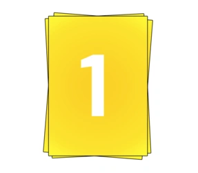 Prodotto Fogli adesivi A4 , 1 per foglio, giallo, adesivo permanente, 210mm x 296mm  Immagine
