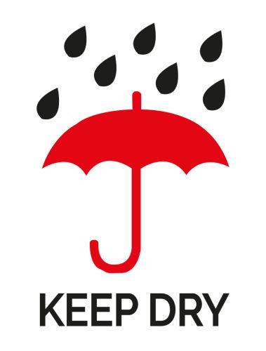 Keep dry label, 76,2mm x 101,6mm, 300 labels, permanent