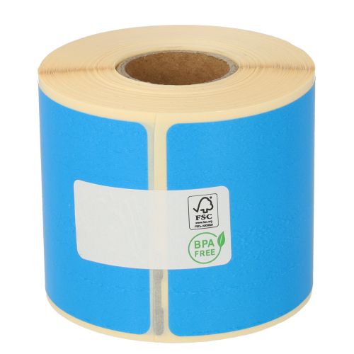 Seiko SLP-SRL compatible labels, 54mm x 101mm, 220 labels, blue, permanent