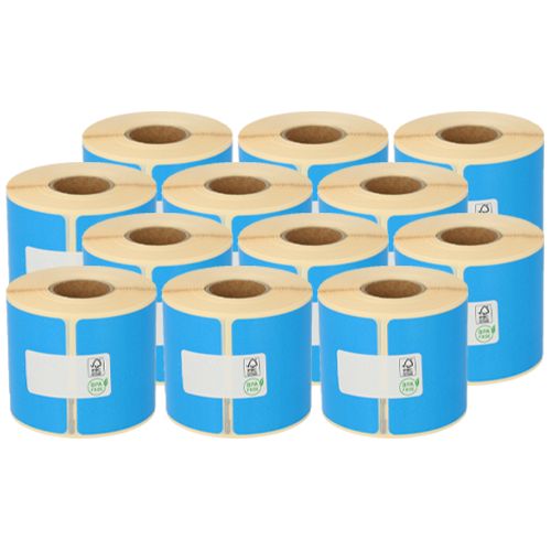 Seiko SLP-SRL compatible labels, 54mm x 101mm, 220 labels, blue, permanent